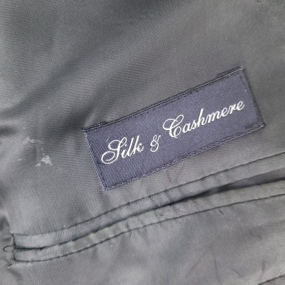 Eremenegildo Zegna Jacket Blazer Mens 44 US 52 Cashmere Silk Houndstooth Italy - Picture 6 of 16